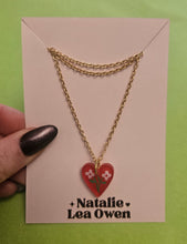 Load image into Gallery viewer, Natalie Lea Owen Heart Flower Necklace
