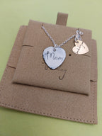 Heart enamel necklaces by Buddug