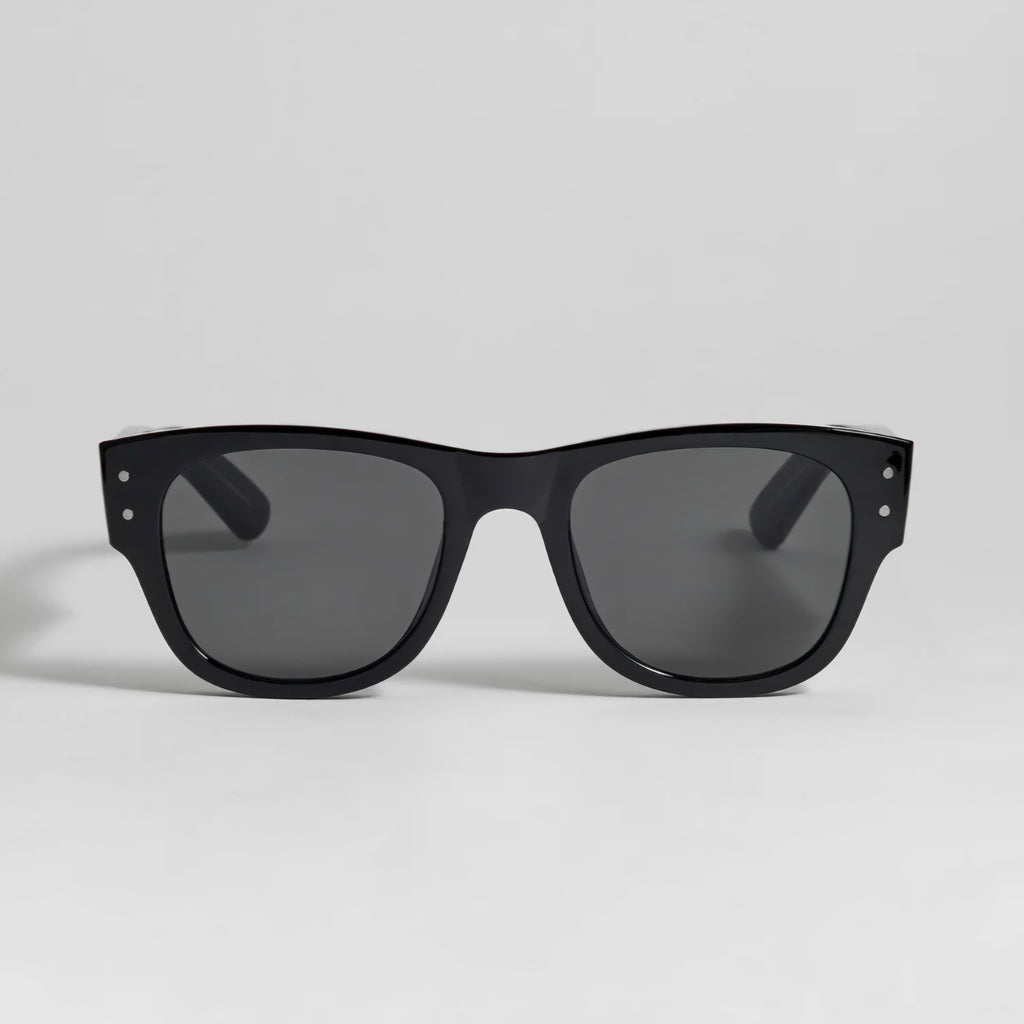 Estella Bartlett Black Wayfarer-Inspired Unisex Sunglasses