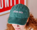 Dim Ots hat in stonewashed green