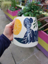 Load image into Gallery viewer, Goddess mug with sun Crock-Â-Shwt
