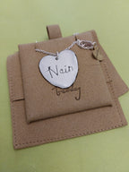Heart enamel necklaces by Buddug