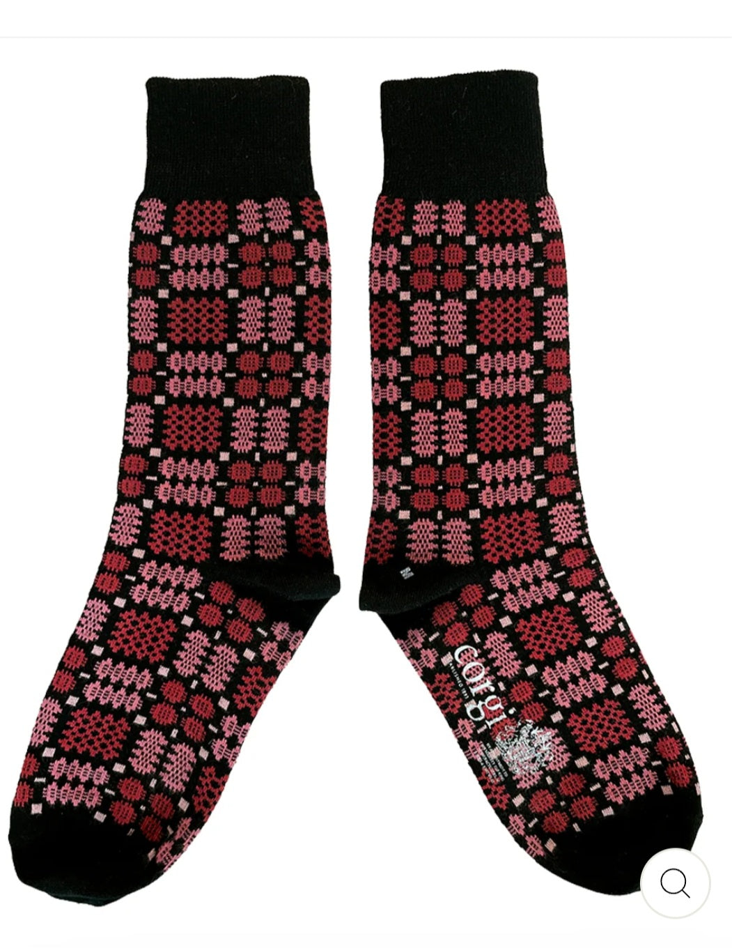 Mabli Carthen Socks - Soot/Petals