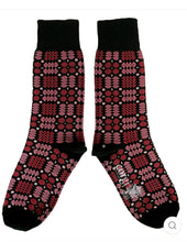 Load image into Gallery viewer, Mabli Carthen Socks - Soot/Petals
