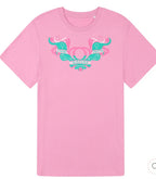 Stand With Sisters bubble gum pink t-shirt