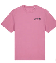 Load image into Gallery viewer, Gwyllt/Wild t-shirts in pink by Black and Beech
