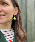 Daffodil earrings by Lora Wyn