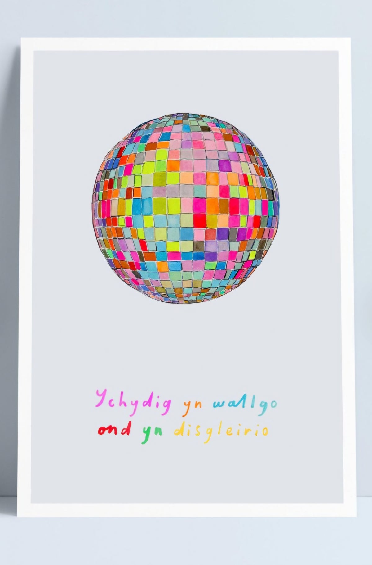 "Ychydig yn wallgo ond yn disgleirio" A4 Print by Niki Pilkington