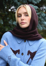 Load image into Gallery viewer, Merino Wool Hood in Brown by TBCo
