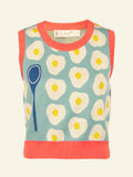 Palava Shirley - Teal Egg and Spoon Waistcoat
