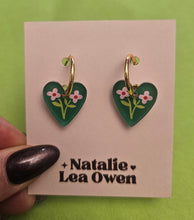Load image into Gallery viewer, Natalie Lea Owen Heart Flower Earrings
