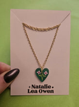 Load image into Gallery viewer, Natalie Lea Owen Heart Flower Necklace
