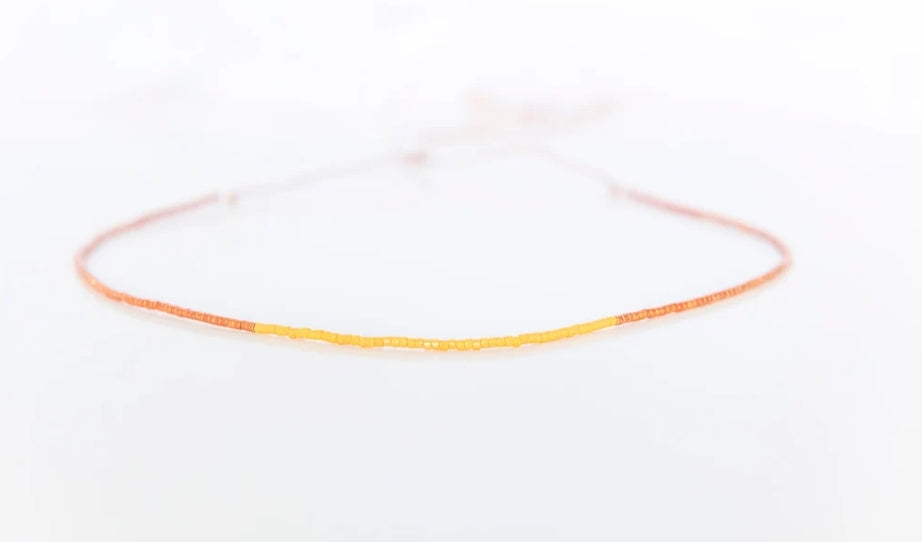 Delicate Miyuki Bead Necklace by Lora Wyn