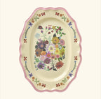 Large vintage flower platter by Nathalie Lété for Rice