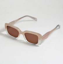 Load image into Gallery viewer, Estella Bartlett Transparent Champagne Vilnius Rectangle Women’s Sunglasses
