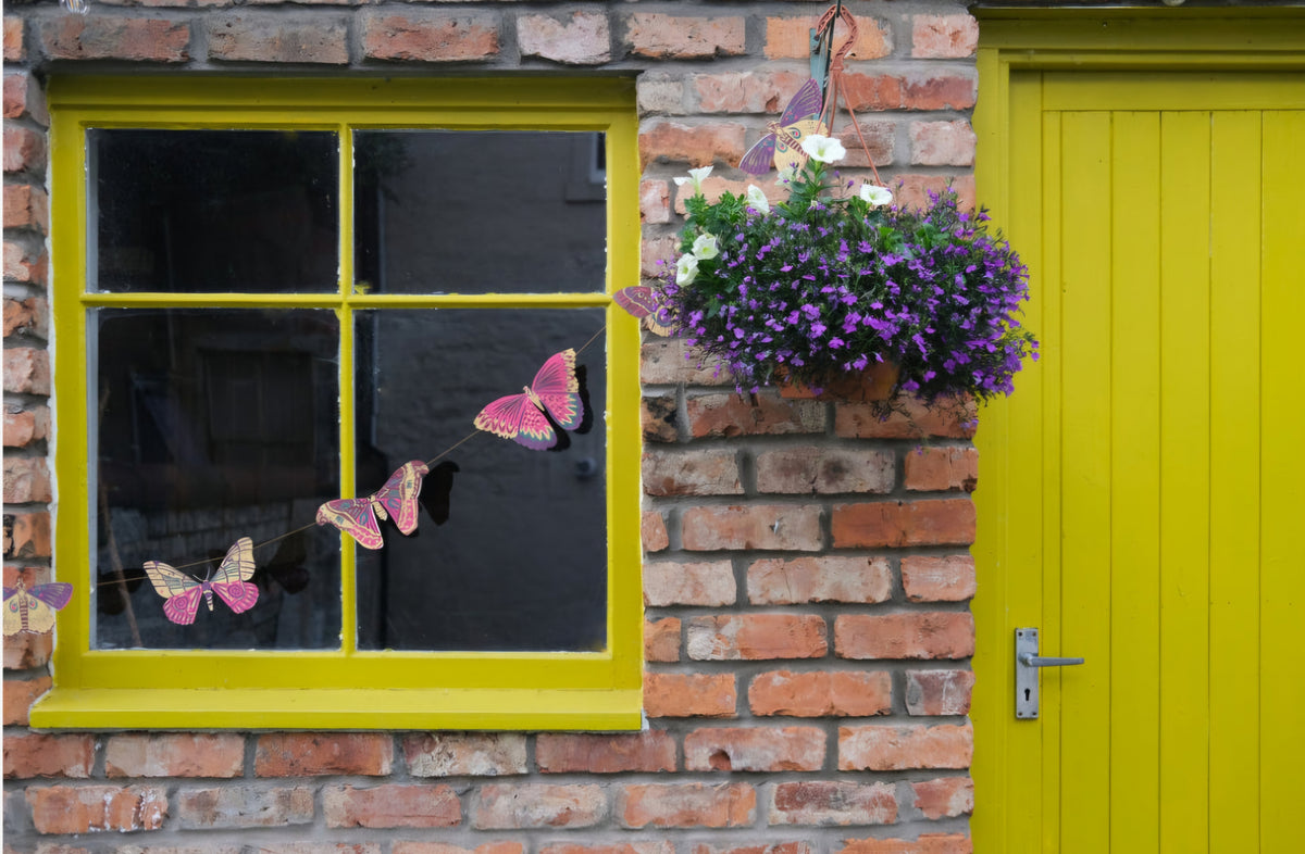 Colourful Butterflies Sewn Garland by East End Press