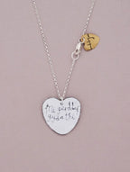 Heart enamel necklaces by Buddug