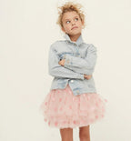 Pale pink tutu with pink hearts