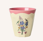 Medium floral melamine cup by Nathalie Lété