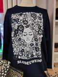 Blodeuwedd adult jumper in dark navy