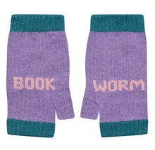 Load image into Gallery viewer, Book Worm Mittens in Kelp and Chaffinch by Black and Beech
