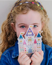 Load image into Gallery viewer, Rainbow Castle stick on earrings by Mimi and Lula
