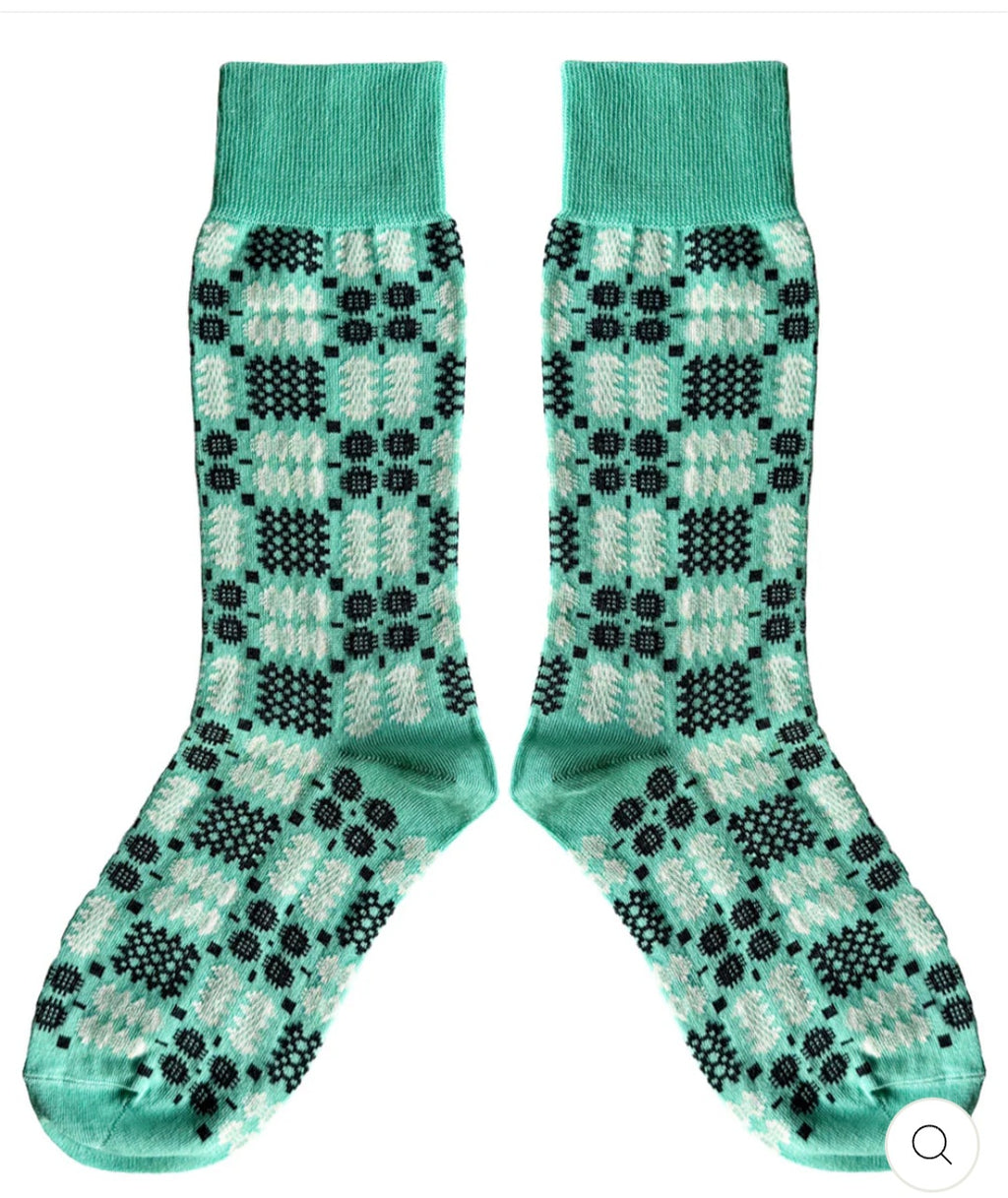 Mabli Carthen Socks - Turquoise