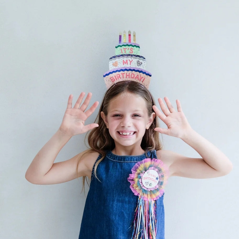 Birthday cake headdress