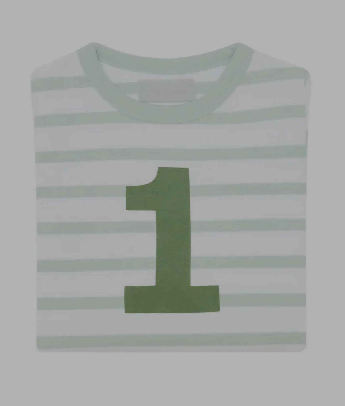 Powder Blue and White Long Sleeve Breton T-Shirt