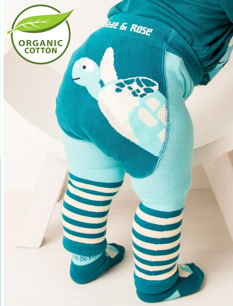 WWF Organic cotton Sea Turtle leggings by Blade and Rose