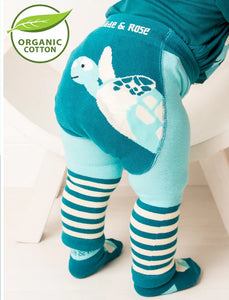 WWF Organic cotton Sea Turtle leggings by Blade and Rose