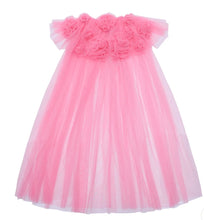 Load image into Gallery viewer, Pink Ruffle Flower Cape
