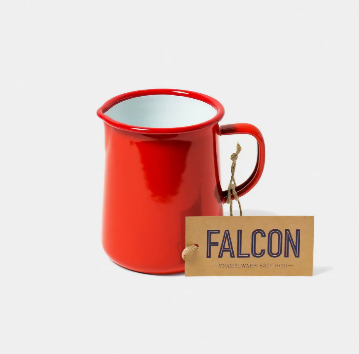 1 Pint Jug in Pillarbox Red by Falcon Enamelware