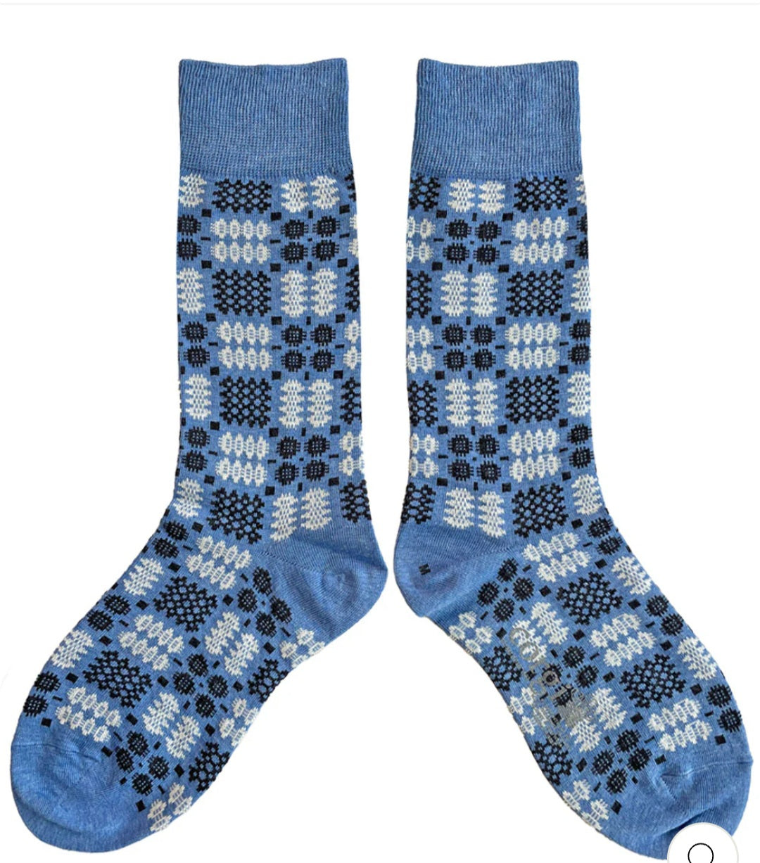Mabli Carthen Socks - Chambray Blue
