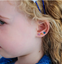 Load image into Gallery viewer, Rainbow Castle stick on earrings by Mimi and Lula
