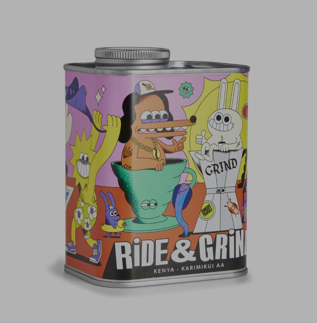 Ride and Grind coffee beans