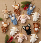 Cozy bag charms by Dinkum Dolls by Olliella