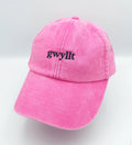 Black and Beech Pink "gwyllt" baseball cap