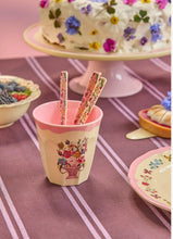 Load image into Gallery viewer, Medium floral melamine cup by Nathalie Lété
