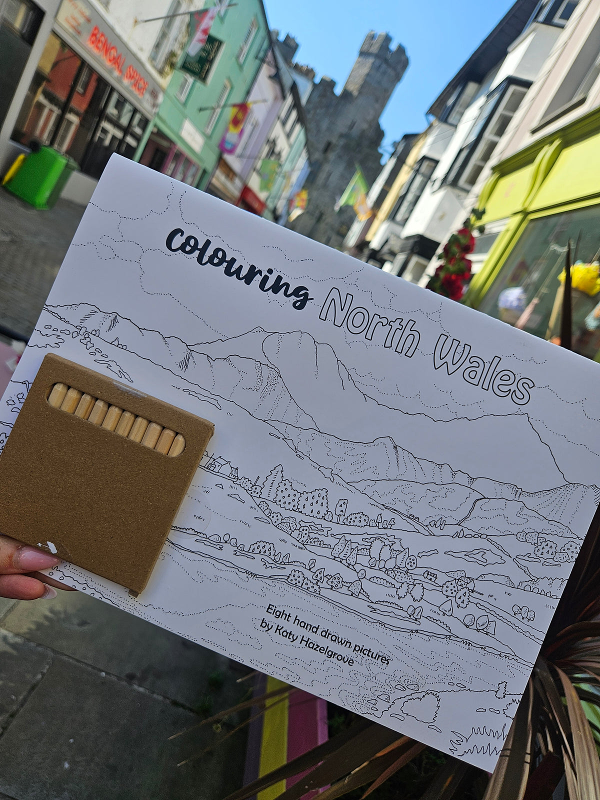 North Wales Colouring book by Katy Hazelgrove