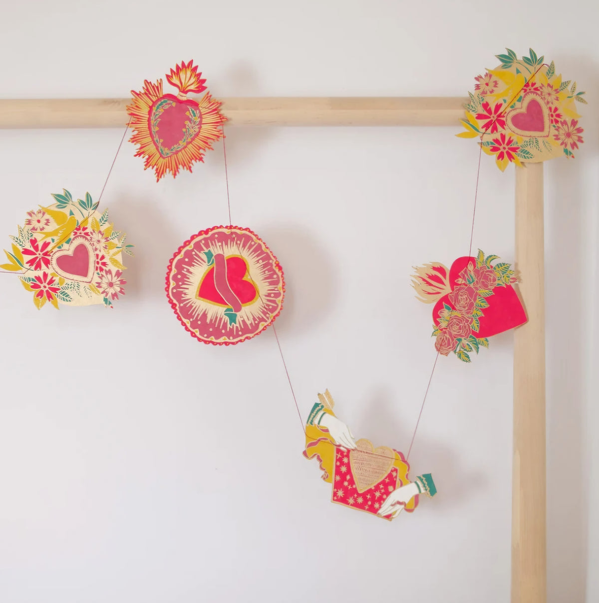 Hearts Sewn Garland by East End Press