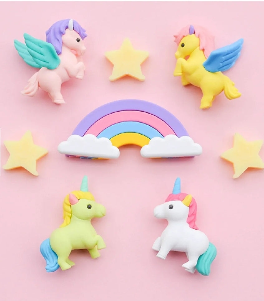 Iwako Unicorn and Pegasus eraser set