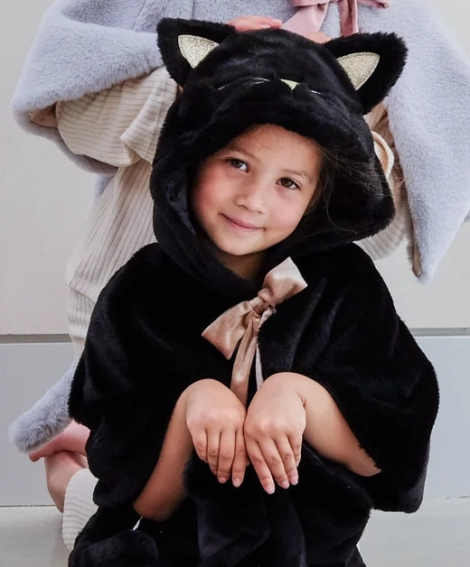 Black Cat velvet cape