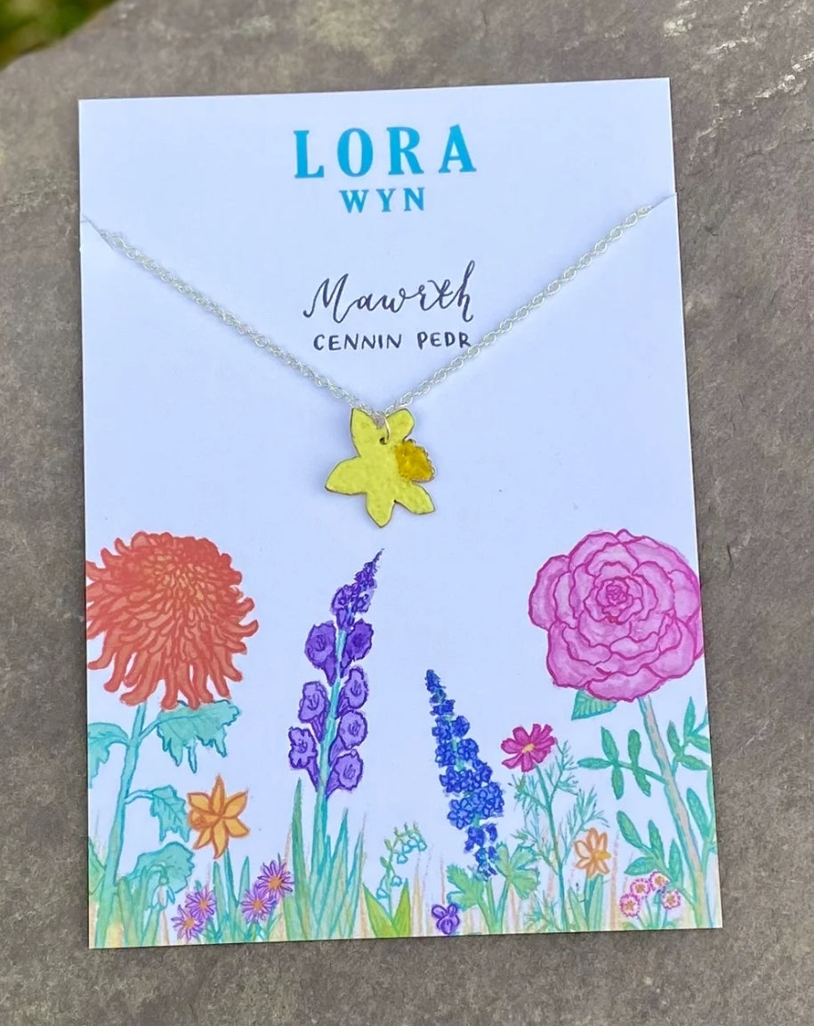 Cadwen Blodau Penblwydd / Birth Flower necklace