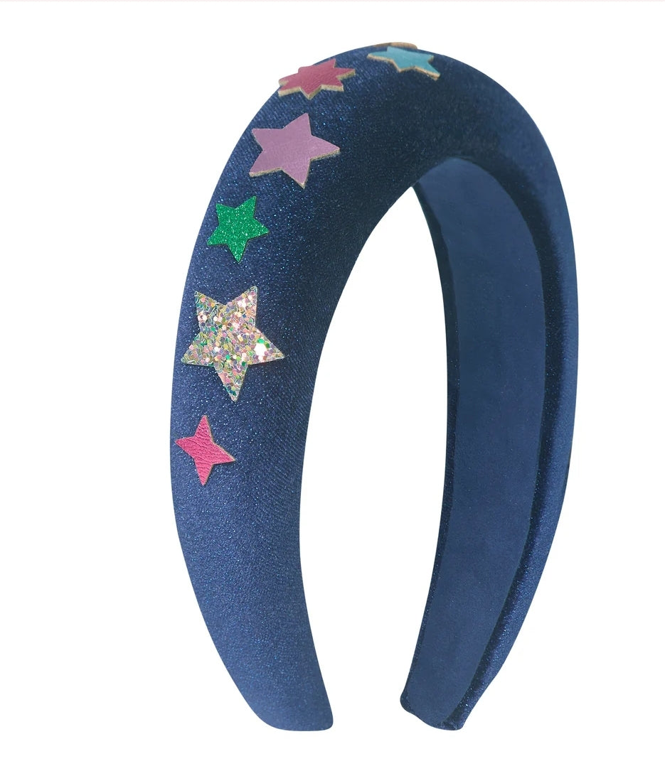 Constellation velvet padded Alice band