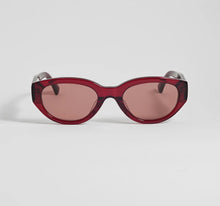 Load image into Gallery viewer, Estella Bartlett Dark Burgundy Siena Oval Women’s Sunglasses
