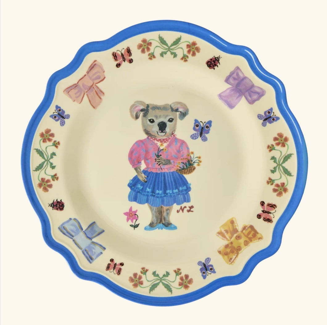Koala vintage dinner plate by Nathalie Lété