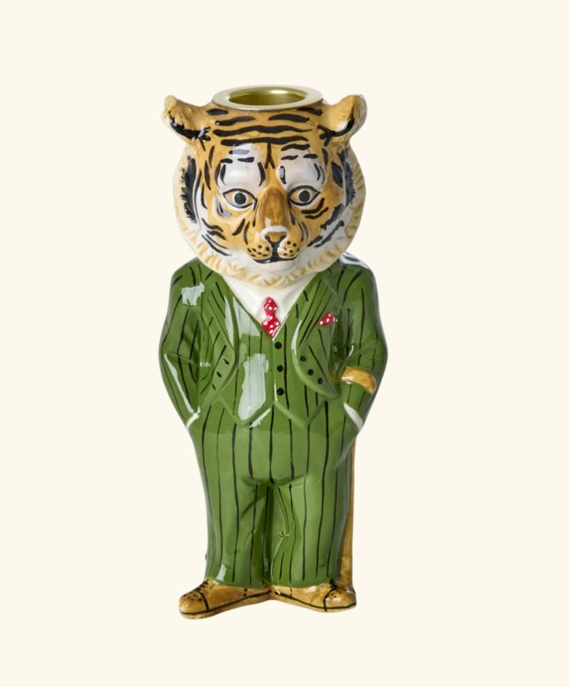 Tiger candle holder by Nathalie Lété for Rice