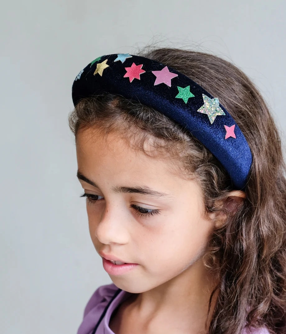 Constellation velvet padded Alice band