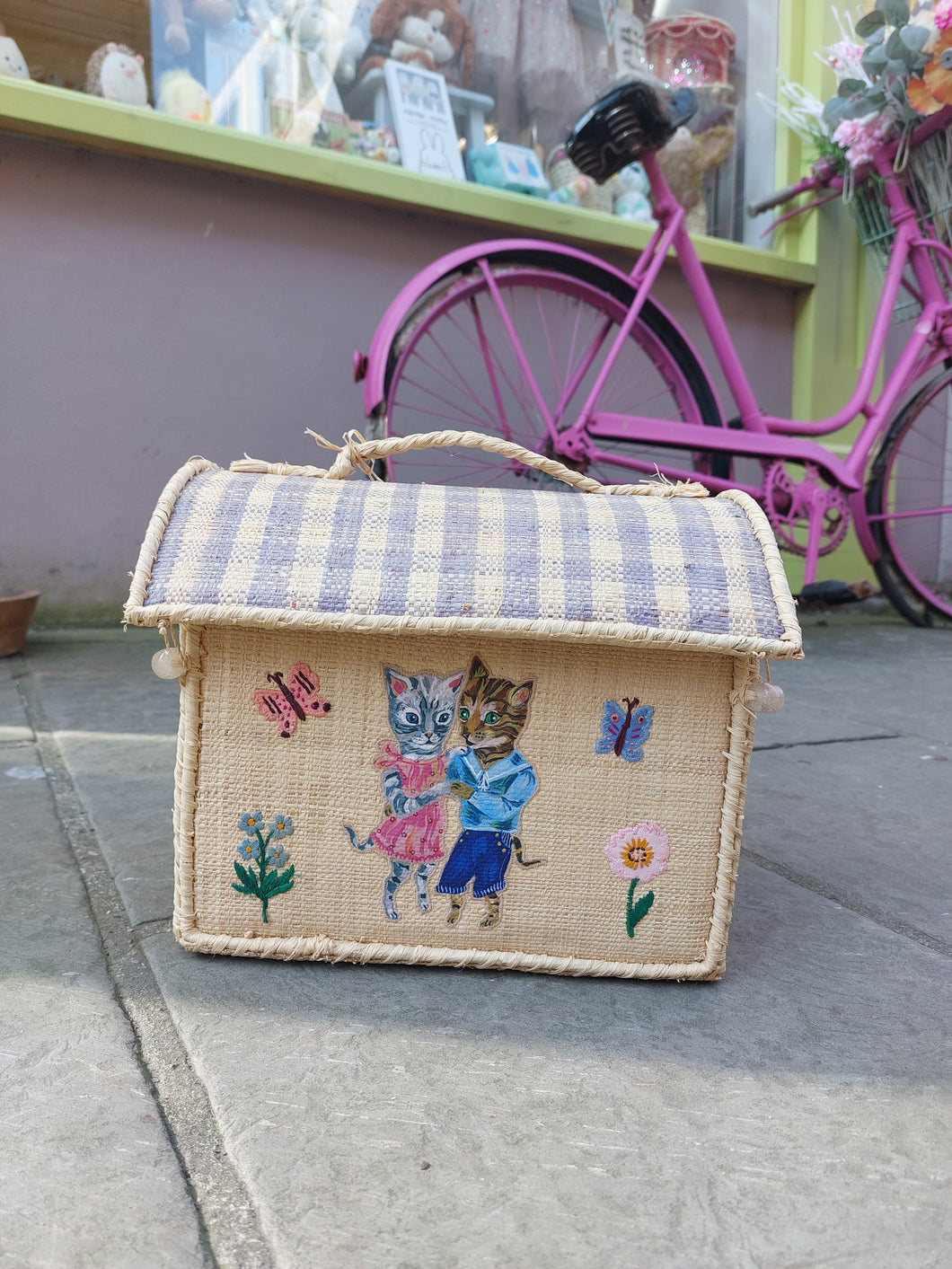 Raffia storage bag by Nathalie Lété for Rice